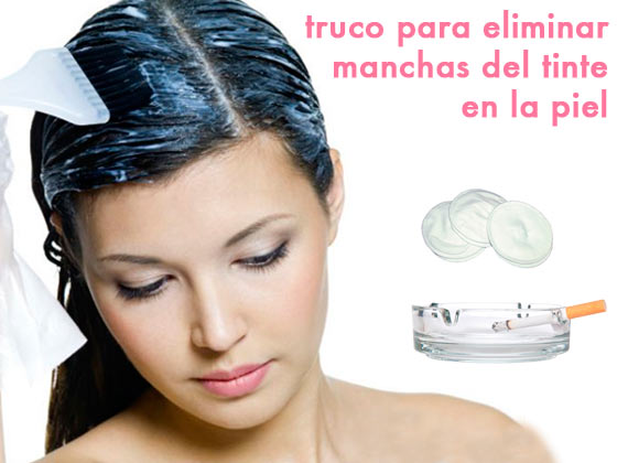 Truco para eliminar las manchas del tinte en la piel