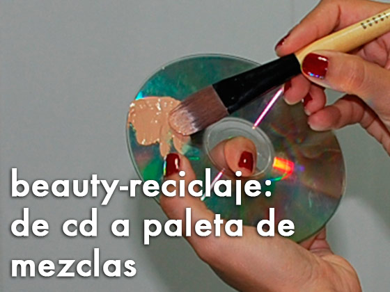 Beauty-reciclaje: de CD a paleta de mezclas